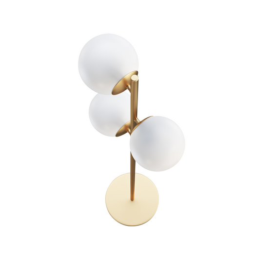 Staggered Glass 3-Light Floor Lamp