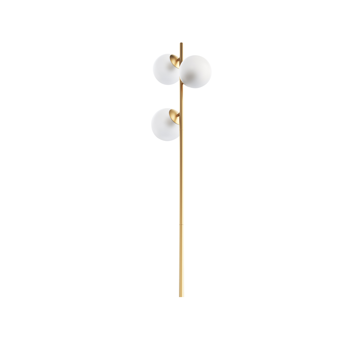 Staggered Glass 3-Light Floor Lamp